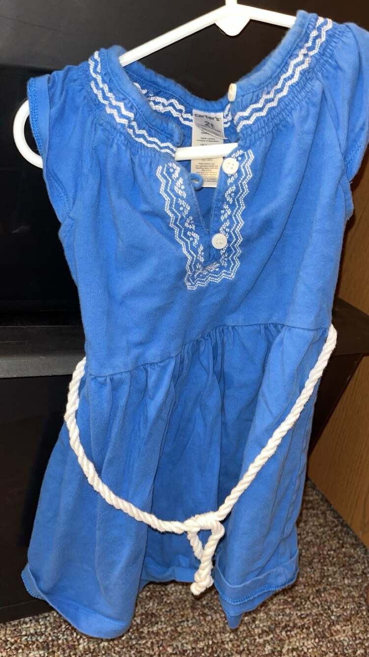 Carter's Short sleeve Dress with Pockets Toddler Girl's 3 T